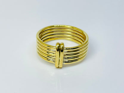 Gold Plated Band Ring, 925 Silver Band Ring, Wide Band Ring, Statement Ring, Bohemian Ring, Yoga Ring, Unisex Ring, Midi Ring, Ring For Her