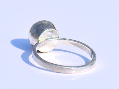 Silver Ball Ring, Silver Jewelry, Handmade Jewelry, Wedding Jewelry,  Engagement Jewelry, Women's Ring, Signet Ring, Promise Ring, Boho Ring