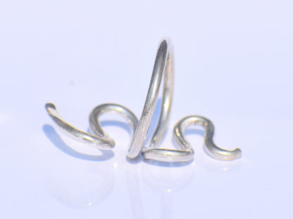 Snake Ring, Sterling Silver Ring, Snake Wrap Ring, Snake Reptile Jewelry, Adjustable Ring, Handmade Ring, Knuckle Ring, Gift For Her