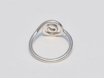 Spiral Ring, Silver Ring, Swirl Ring, Unisex Ring, Meditation Ring, Promise Ring, Bohemian Jewelry, Chunky Ring, Coil Ring, Everyday Jewelry