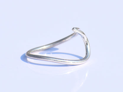 Wave Ring, Surfer Ring, 925 Sterling Silver Ring, Dainty Wave Ring, Pura Vida Ring, Stacking Ring, Beach Nautical Style, Wave Ring For Women
