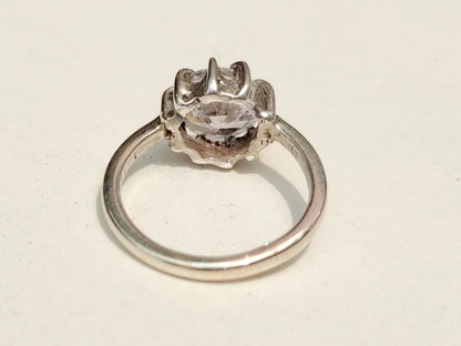 Zircon Ring, Sterling Silver Ring, Silver Dainty Ring, Statement Ring, Wedding Gift, Engagement Gift, Bohemian Ring, Gift For Women, Ring