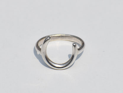 Crescent Moon Ring, 925 Sterling Silver Ring, Handmade C Alphabet Ring, Knuckle Ring, Statement Ring, Everyday Stackable Ring, Gift For Her