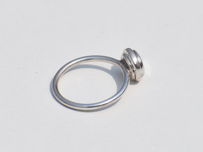 Deligate Ring, Simple Shield Ring, Sterling Silver Ring, Button Ring, Dot Ring, Handmade Ring, Silver Body, Promise Gift, Gift For Everyone