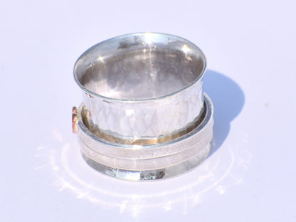 Heart Ring, Spinner Ring, Fidget Ring, Sterling Silver Ring, Ring for Her, Meditation Ring, Spinning Band Ring, Anxiety Ring, Gift For Women