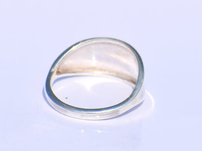 Signet Ring, Plain Design Ring, Pure Sterling Silver Ring, Simple Ring, Promise Ring, Unisex Ring, Everyday Ring, Band Ring , back To School