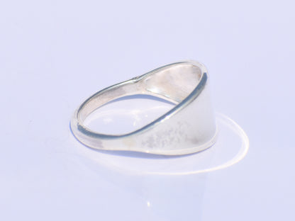 Signet Ring, Plain Design Ring, Pure Sterling Silver Ring, Simple Ring, Promise Ring, Unisex Ring, Everyday Ring, Band Ring , back To School