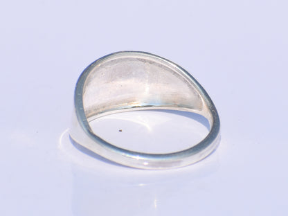 Signet Ring, Plain Design Ring, Pure Sterling Silver Ring, Simple Ring, Promise Ring, Unisex Ring, Everyday Ring, Band Ring , back To School