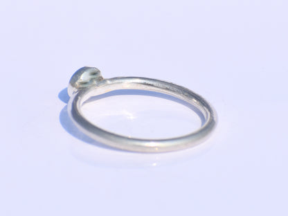 Silver Moon Ring, Silver Circle Ring, 925 Sterling Silver Ring, Handmade Ring, Unisex Ring, Stacking Ring, Silver Dainty Ring, Gift For Her
