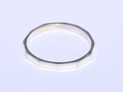 Fine Hammered Ring, Sterling Silver Ring, Midi Ring, Thin Band Ring, Screw Ring, Statement Ring, Friendship Ring, Sorry Gift, Back To School