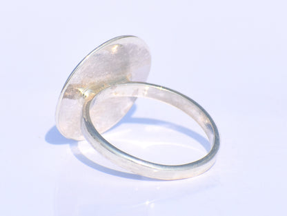 Full Moon Ring, Sterling Silver Jewelry, Statement Ring, Bohemian Jewelry, Solid Circle Ring, Handmade Jewelry, Unisex Ring, Rings For Women