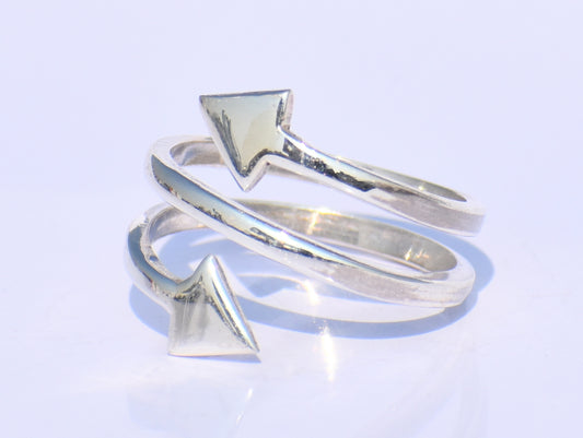 Spiral Ring, 925 Silver Ring, Handmade Ring, Open Ring, Bohemian Ring, Vintage Jewelry,  Promise Ring, Ring For Her, Yoga Ring, Wedding Gift