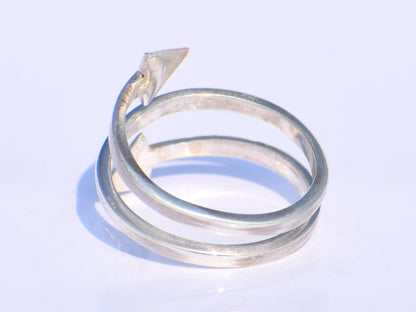 Spiral Ring, 925 Silver Ring, Handmade Ring, Open Ring, Bohemian Ring, Vintage Jewelry,  Promise Ring, Ring For Her, Yoga Ring, Wedding Gift