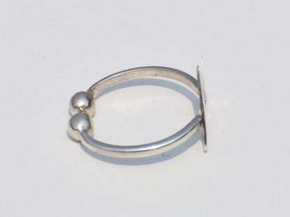 Hollow Triangle Ring, Adjustable Ring, Sterling Silver Ring, Dainty Ring, Boho Ring, Stacking Ring, Duzy Ring, Personalized Ring, Plain Ring