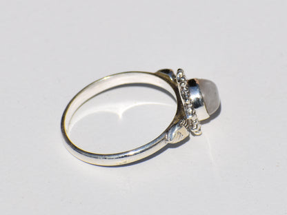 Moonstone Ring, 925 Silver Ring, Handmade Ring, Birthstone Ring, Gemstone Ring, Solitaire Ring, Women Jewelry, Valentine Gift, Gift For her