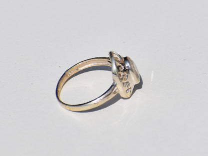 Moonstone Ring, Oval Gemstone, Vintage Ring, 925 Sterling Silver Ring Boho, Handmade Ring, Promise Ring, Charm Ring, Everyday Ring, Gift Her