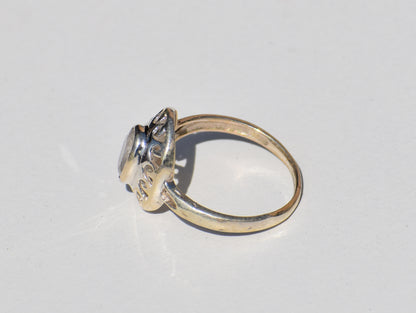 Moonstone Ring, Oval Gemstone, Vintage Ring, 925 Sterling Silver Ring Boho, Handmade Ring, Promise Ring, Charm Ring, Everyday Ring, Gift Her