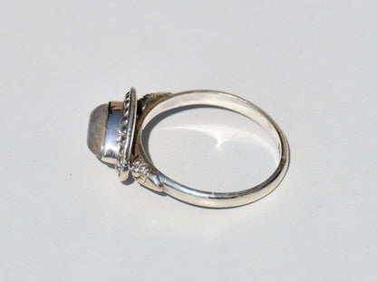 Moonstone Ring, Handmade Ring, Sterling Silver Ring, Gemstone Ring, Birthstone Ring, Statement Ring, Boho Ring, Valentine Gift, Gift For Her