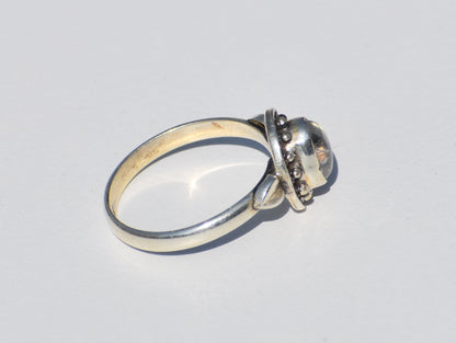 Natural Moonstone, Moon Ring, Sterling Silver Ring, Rainbow Moonstone, Oval Gemstone, Statement Ring, Wedding Ring, Promise Ring, Gift Her