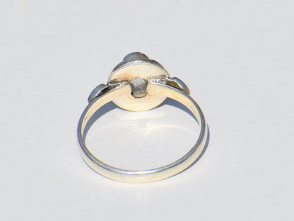 Natural Moonstone, Moon Ring, Sterling Silver Ring, Rainbow Moonstone, Oval Gemstone, Statement Ring, Wedding Ring, Promise Ring, Gift Her