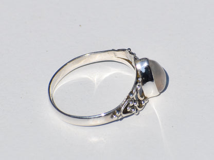 Moonstone Ring, 925 Sterling Silver ring, Pear Moonstone Ring, Bohemian Ring, Silver Ring, Minimalist Style, Gift For Her, Anniversary Gift