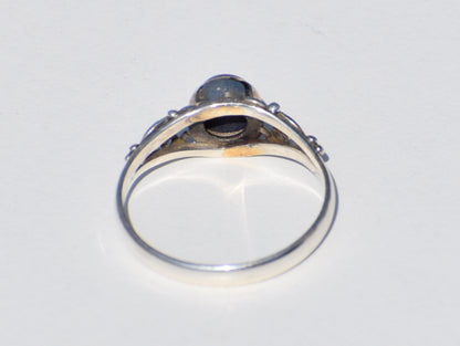 Lapis Lazuli Ring, Sterling Silver Ring, Handmade Ring, Lapis Ring, Round Lapis lazuli, Natural Lapis Lazuli, Statement Ring, Gift For Women