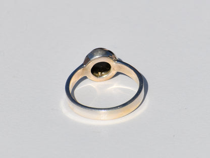 Black Onyx Ring, Round Black Onyx Ring, Sterling Silver Ring, Black Stone Ring, Healing Ring, Zodiac Ring, Women Solitaire ring