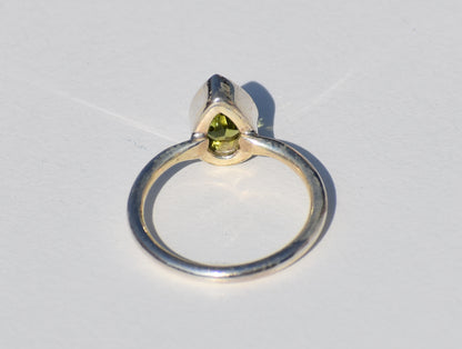 Peridot Ring, 925 Solid Sterling Silver, Peridot Quartz Gemstone, August Birthstone, Green Gemstone Ring, Statement Ring, Ring For Everyone