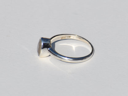 Moonstone Ring, Sterling Silver Ring, Oval Gemstone, Charm Ring, Solitaire Ring, Statement Ring, Precious Ring, Wedding Ring, Ring For Women