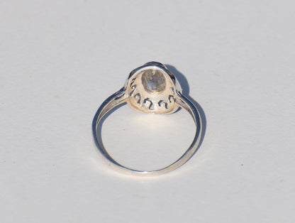 Labradorite Ring, Sterling Silver Ring, Oval Gemstone, Birthstone Ring, Statement Ring, Precious Ring, Handmade Ring, Valentine Gift, Gift Her