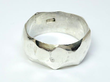 Band Ring, Adjustable Band Ring, Sterling Silver Ring, Handmade Ring, Open Band Ring, Wedding Band Ring, Knuckle Ring, Fidget Ring For Women