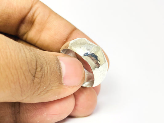 Band Ring, Adjustable Band Ring, Sterling Silver Ring, Handmade Ring, Open Band Ring, Wedding Band Ring, Knuckle Ring, Fidget Ring For Women