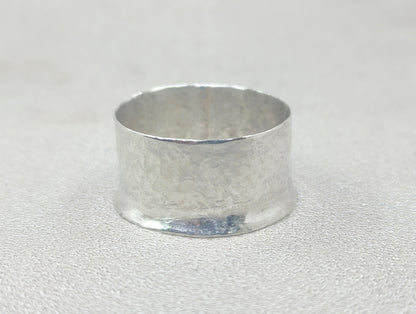 Hammered Band Ring, 925 Silver, Rustic Ring, Midi Ring, Texture Ring, Unisex Minimalist  Ring, Valentine's Gift, Ring For Women, Silver Band