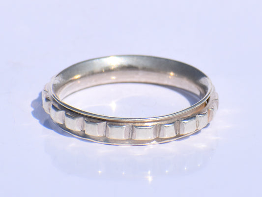 Spinner Ring, Band Ring, Sterling Silver Ring, Stacking Ring, Statement Ring, Unique Ring, Wedding Band, Thin Band, Handmade Band, Gift Ring