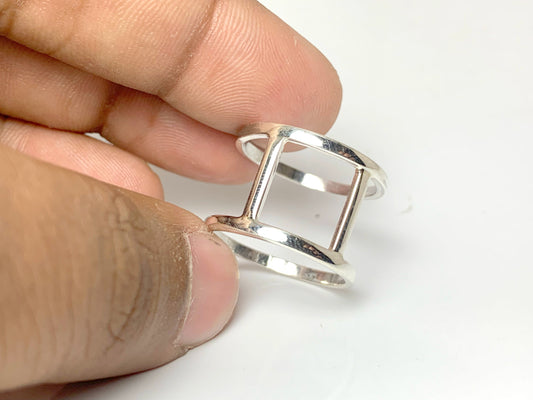 Hollow Ring, 925 Sterling Silver Ring, Handmade Ring, Hollow Band Ring, Statement Band, Fidget Band Ring, Design Band Ring, Minimalist Ring