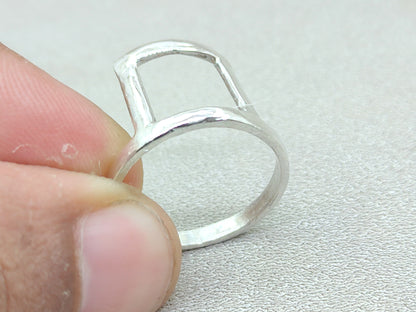 Stacking Ring, Sterling Silver Ring, Handmade Ring, Midi Ring, Chunky Silver Ring, Unisex Ring, Minimalist Ring, Fidget Ring, Gift For Her