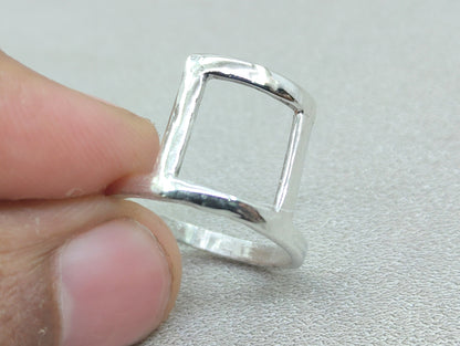 Stacking Ring, Sterling Silver Ring, Handmade Ring, Midi Ring, Chunky Silver Ring, Unisex Ring, Minimalist Ring, Fidget Ring, Gift For Her