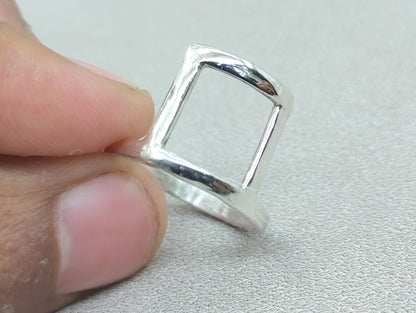 Stacking Ring, Sterling Silver Ring, Handmade Ring, Midi Ring, Chunky Silver Ring, Unisex Ring, Minimalist Ring, Fidget Ring, Gift For Her