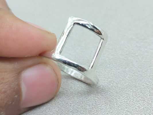 Stacking Ring, Sterling Silver Ring, Handmade Ring, Midi Ring, Chunky Silver Ring, Unisex Ring, Minimalist Ring, Fidget Ring, Gift For Her