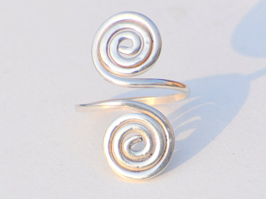 Spiral Ring, Coil Ring, 925 Silver Ring, Handmade Ring, Round Spiral Ring, Statement Ring, Anniversary Gift, Christmas Gift, Gift For Women
