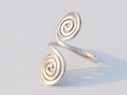 Spiral Ring, Coil Ring, 925 Silver Ring, Handmade Ring, Round Spiral Ring, Statement Ring, Anniversary Gift, Christmas Gift, Gift For Women