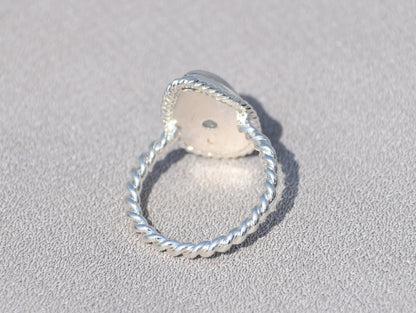 Rainbow Moonstone Ring, 925 Sterling Silver Ring, Gemstone Ring, Pear Shape Ring, Handmade Jewelry, Teardrop Moonstone Ring, Statement ring