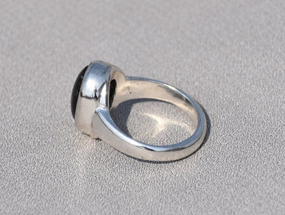 Oval Labradorite Ring, Natural Labradorite Ring, Blue Fire Labradorite Ring, 925 Sterling Silver Ring, Statement Ring, Handmade Ring For Her