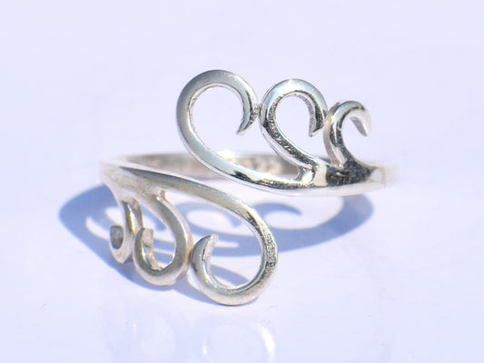 Spiral Ring, Handmade Ring, 925 Sterling Silver Ring, Minimalist Ring, Silver Adjustable Ring, Wire Wrap Ring, Silver Fine Ring, Women Ring