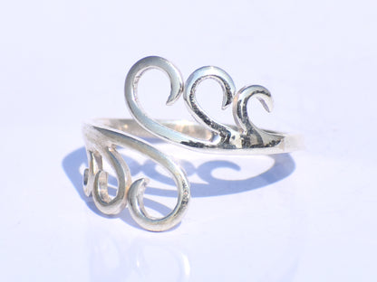 Spiral Ring, Handmade Ring, 925 Sterling Silver Ring, Minimalist Ring, Silver Adjustable Ring, Wire Wrap Ring, Silver Fine Ring, Women Ring