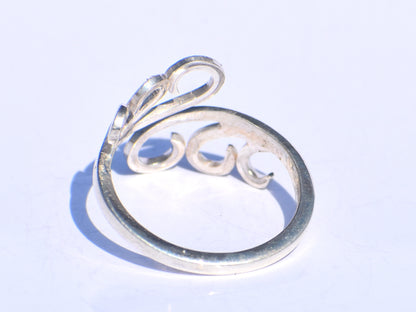 Spiral Ring, Handmade Ring, 925 Sterling Silver Ring, Minimalist Ring, Silver Adjustable Ring, Wire Wrap Ring, Silver Fine Ring, Women Ring