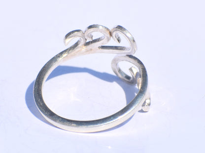 Spiral Ring, Handmade Ring, 925 Sterling Silver Ring, Minimalist Ring, Silver Adjustable Ring, Wire Wrap Ring, Silver Fine Ring, Women Ring