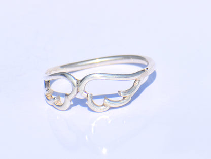 Silver Wing Ring, 925 Silver Ring, Handmade Ring, Delicate Silver Ring, Angel Wing Ring, Bohemian Ring, Wings Jewellery, Christmas Gift Ring