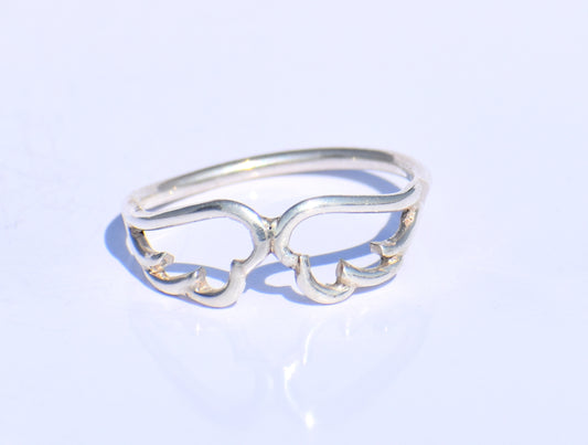 Silver Wing Ring, 925 Silver Ring, Handmade Ring, Delicate Silver Ring, Angel Wing Ring, Bohemian Ring, Wings Jewellery, Christmas Gift Ring