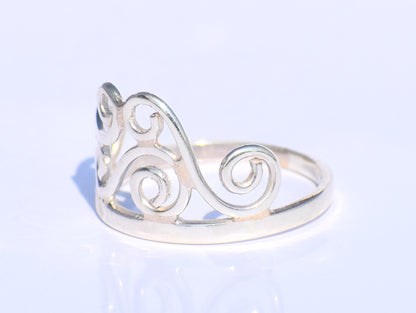 Spiral Ring, Silver Coil Ring, Silver Swing Ring, Handmade Ring, 925 Silver Ring, Silver Dainty Ring, Silver Anniversary Gift, Stacking Ring